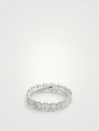 Fireworks 18K Gold Eternity Ring With Diamonds