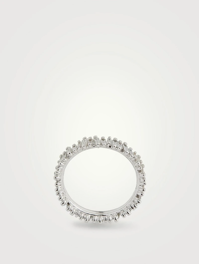 Fireworks 18K Gold Eternity Ring With Diamonds