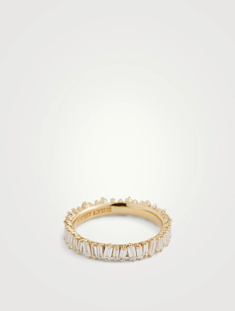 Fireworks 18K Gold Eternity Ring With Diamonds