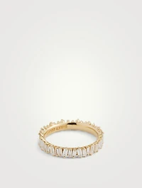 Fireworks 18K Gold Eternity Ring With Diamonds