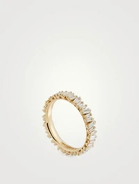 Fireworks 18K Gold Eternity Ring With Diamonds