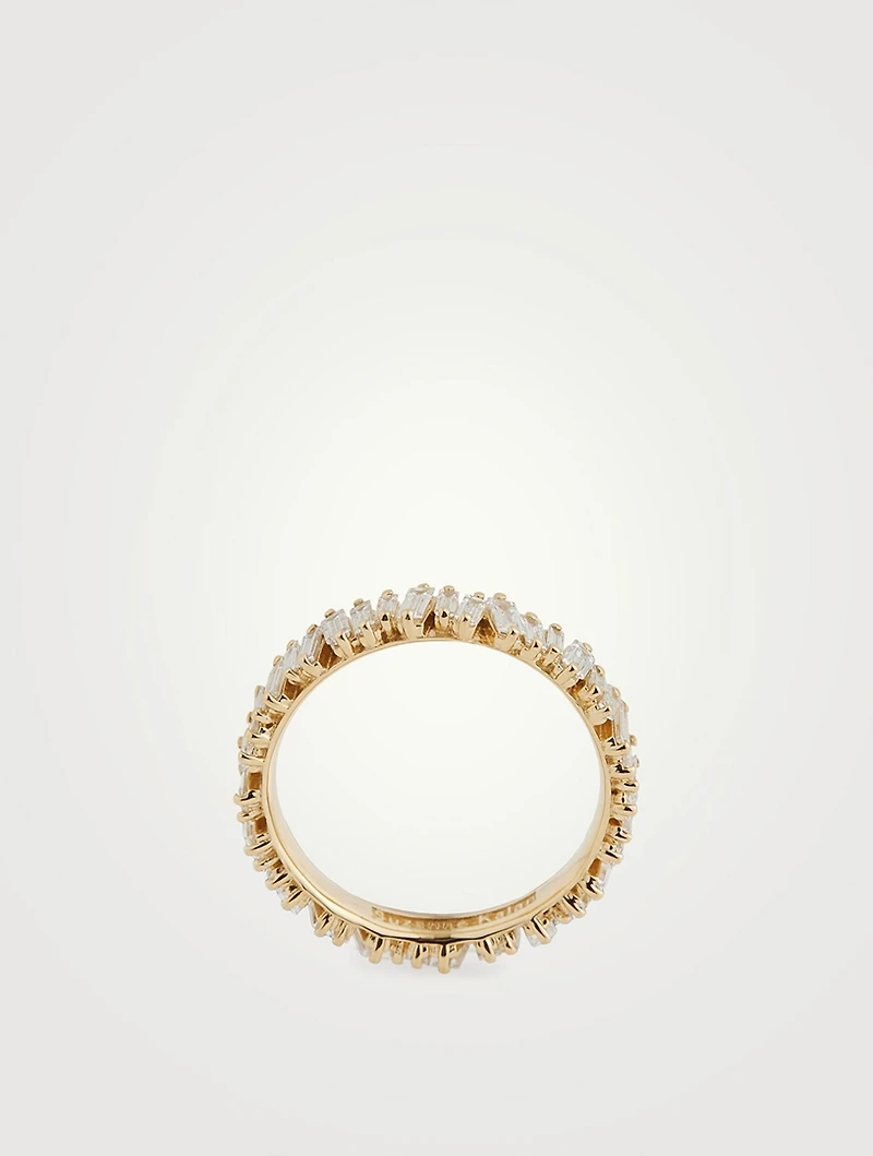 Fireworks 18K Gold Eternity Ring With Diamonds