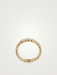 Fireworks 18K Gold Eternity Ring With Diamonds