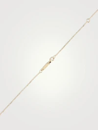 18K Gold Bold One-Of-A-Kind Emerald Diamond Spark Pendant Necklace