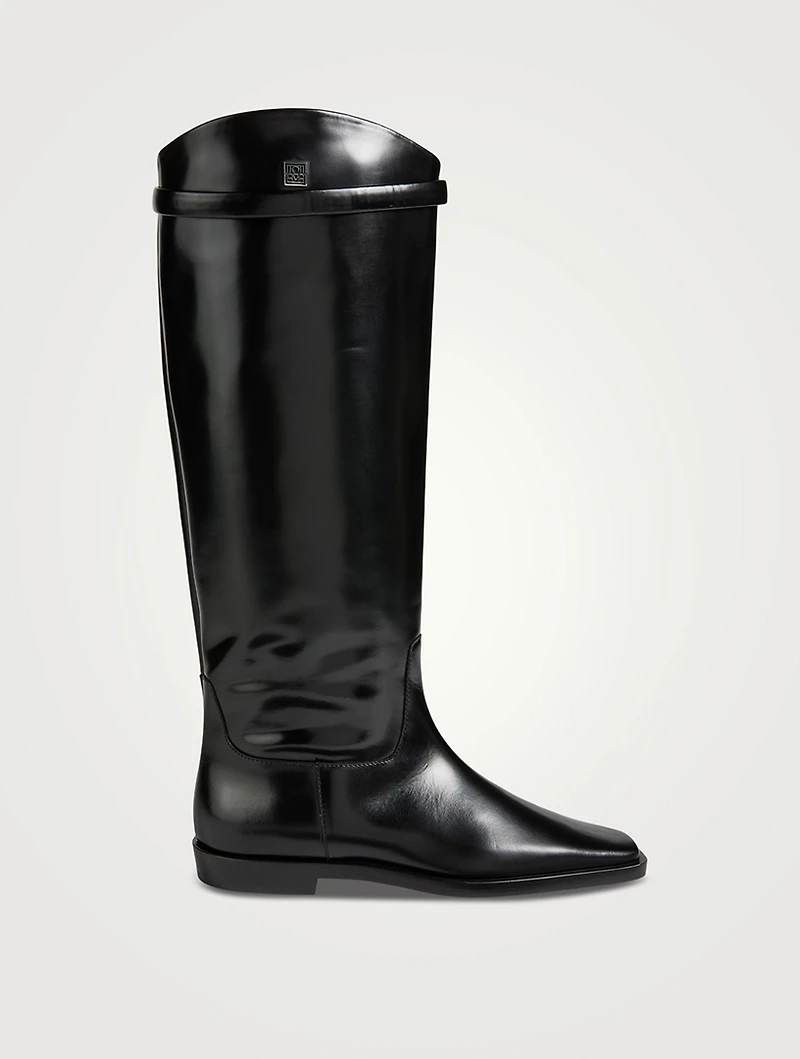 The Riding Leather Knee-High Boots