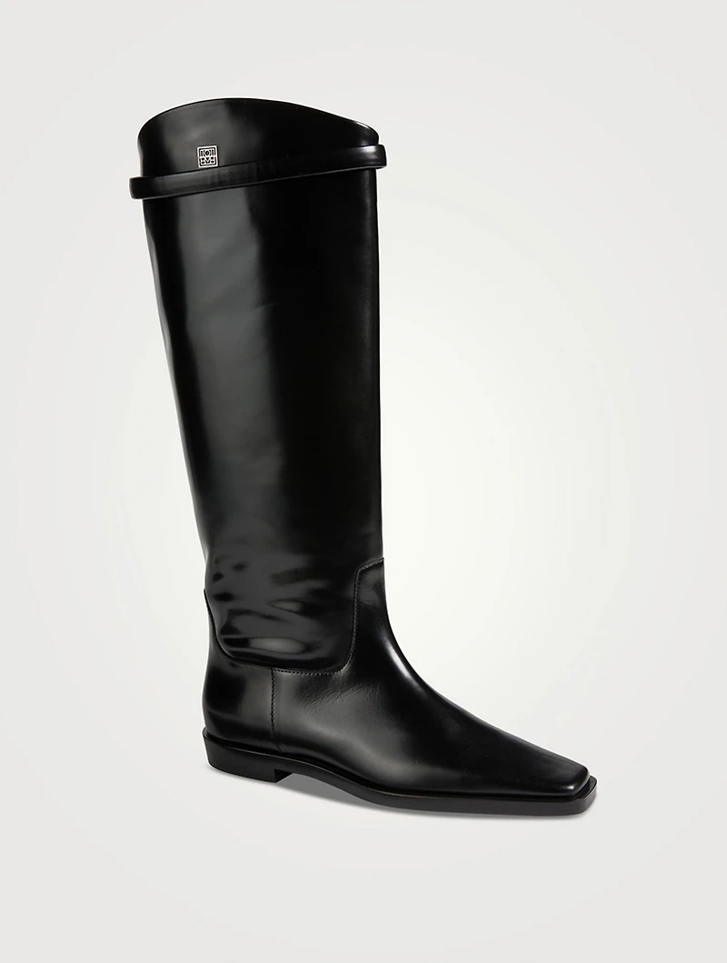 The Riding Leather Knee-High Boots