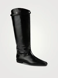 The Riding Leather Knee-High Boots