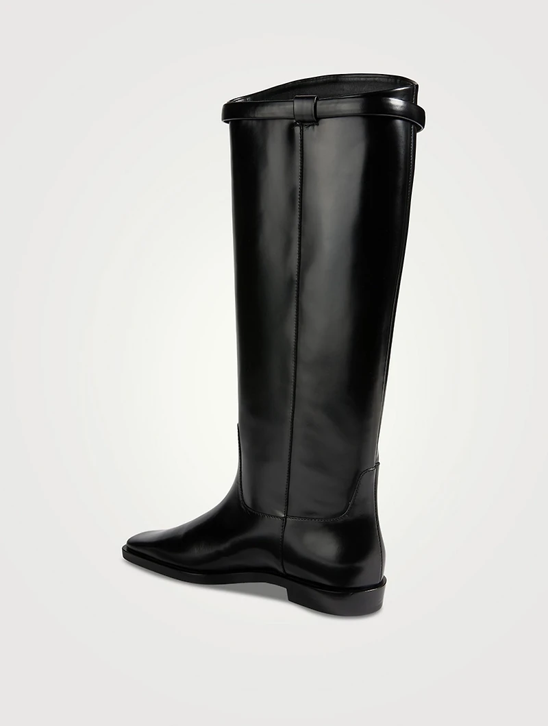The Riding Leather Knee-High Boots