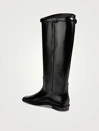 The Riding Leather Knee-High Boots