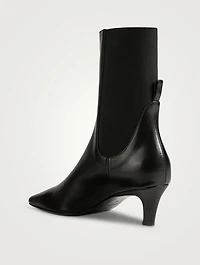 The Mid-Heel Leather Boots