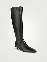The Slim Leather Knee-High Boots