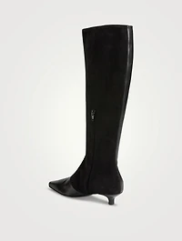 The Slim Leather Knee-High Boots