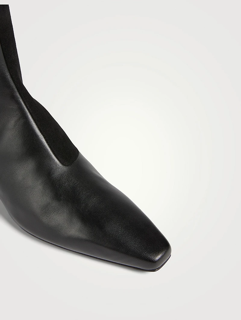 The Slim Leather Knee-High Boots