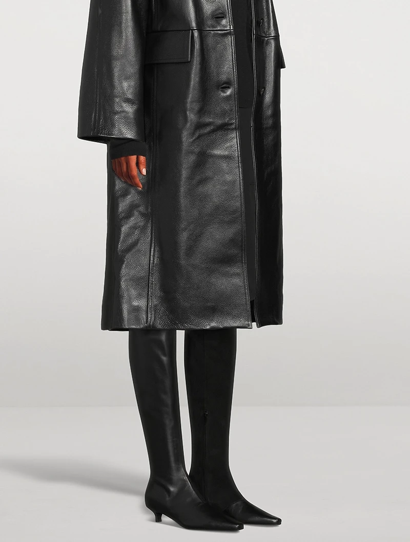 The Slim Leather Knee-High Boots