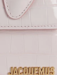 Le Chiquito Moyen Croc-Embossed Leather Bag
