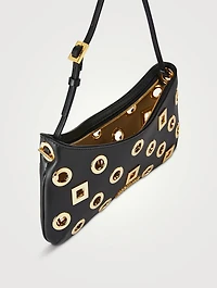 Le Bisou Rond Carré Leather Shoulder Bag