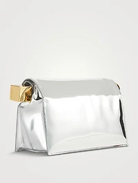 La Pochette Rond Carré Metallic Clutch