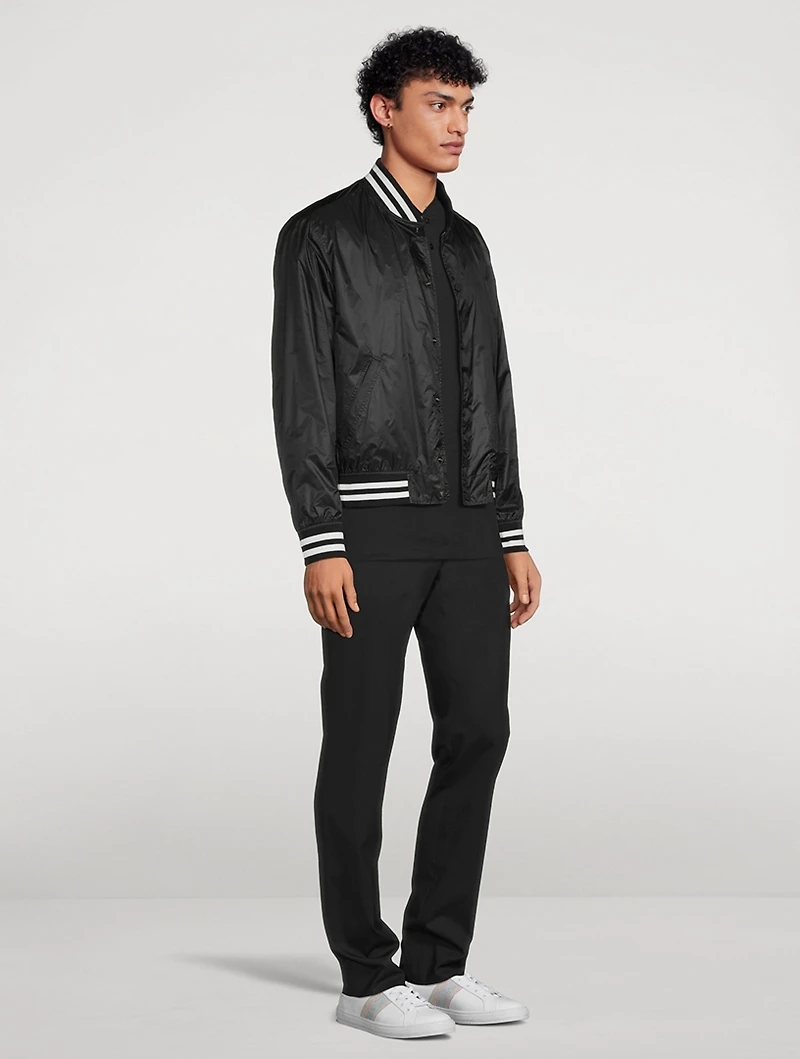 Recycled Nylon Varsity Jacket