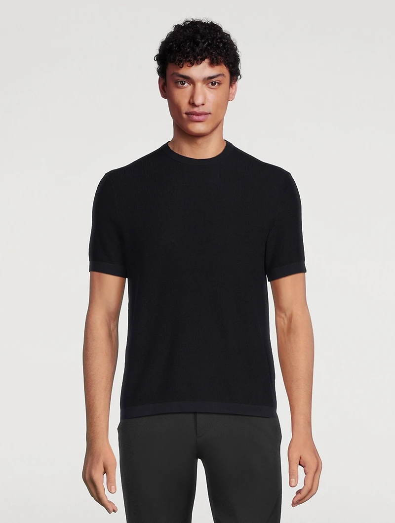 Myhlo Cotton-Blend Ribbed T-Shirt