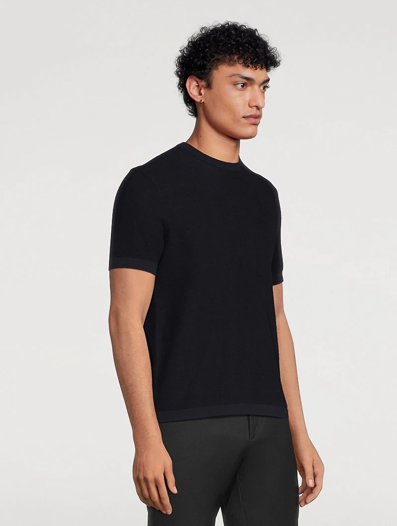 Myhlo Cotton-Blend Ribbed T-Shirt