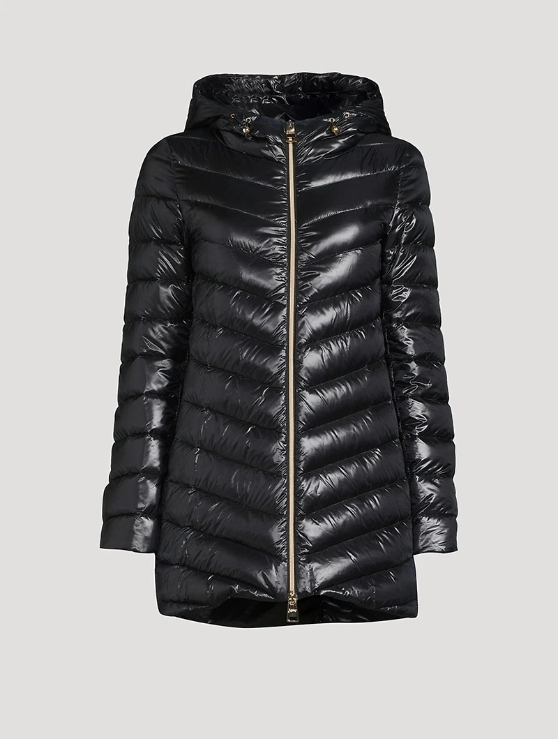 Ultralight Nylon Down A-Line Jacket