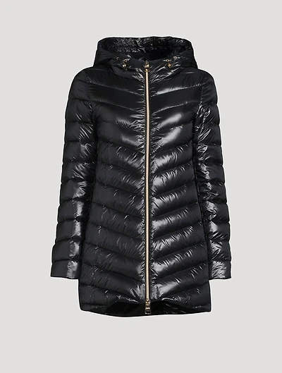 Ultralight Nylon Down A-Line Jacket