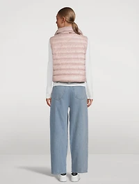 Lurex Lace Down Vest