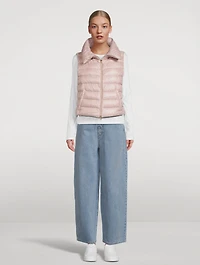 Lurex Lace Down Vest