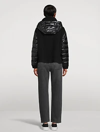 Double-Faced Wool Down Hoodie