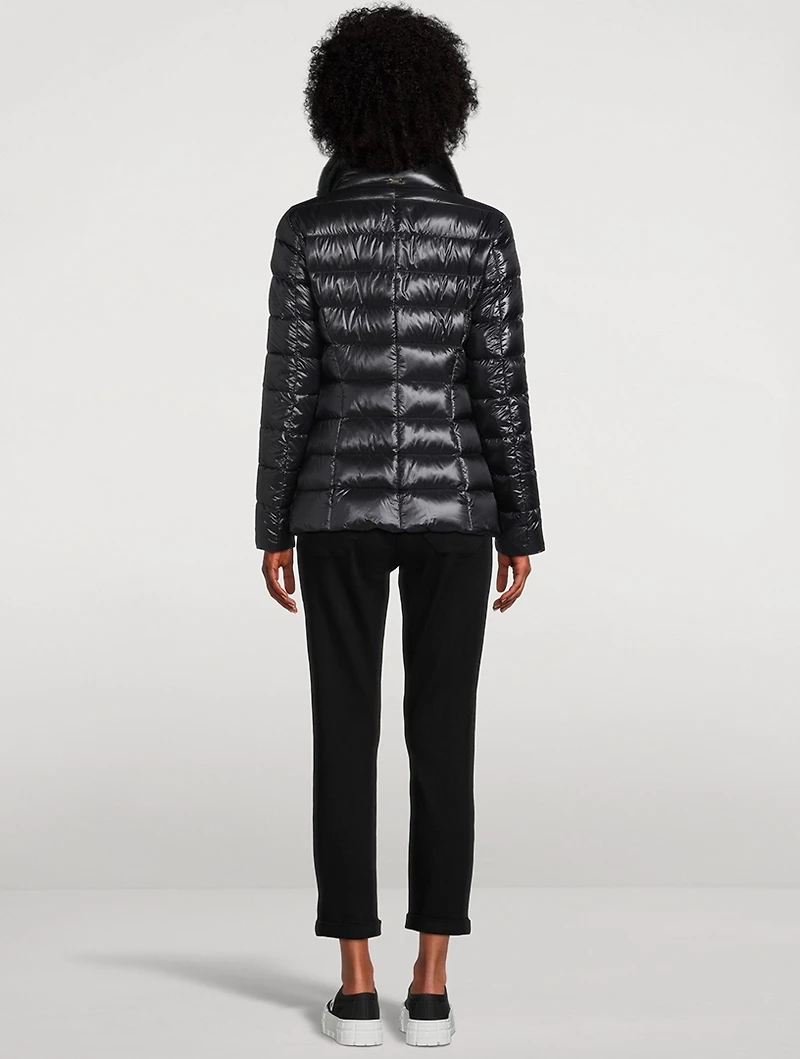 Claudia Faux Fur-Trimmed Down Jacket