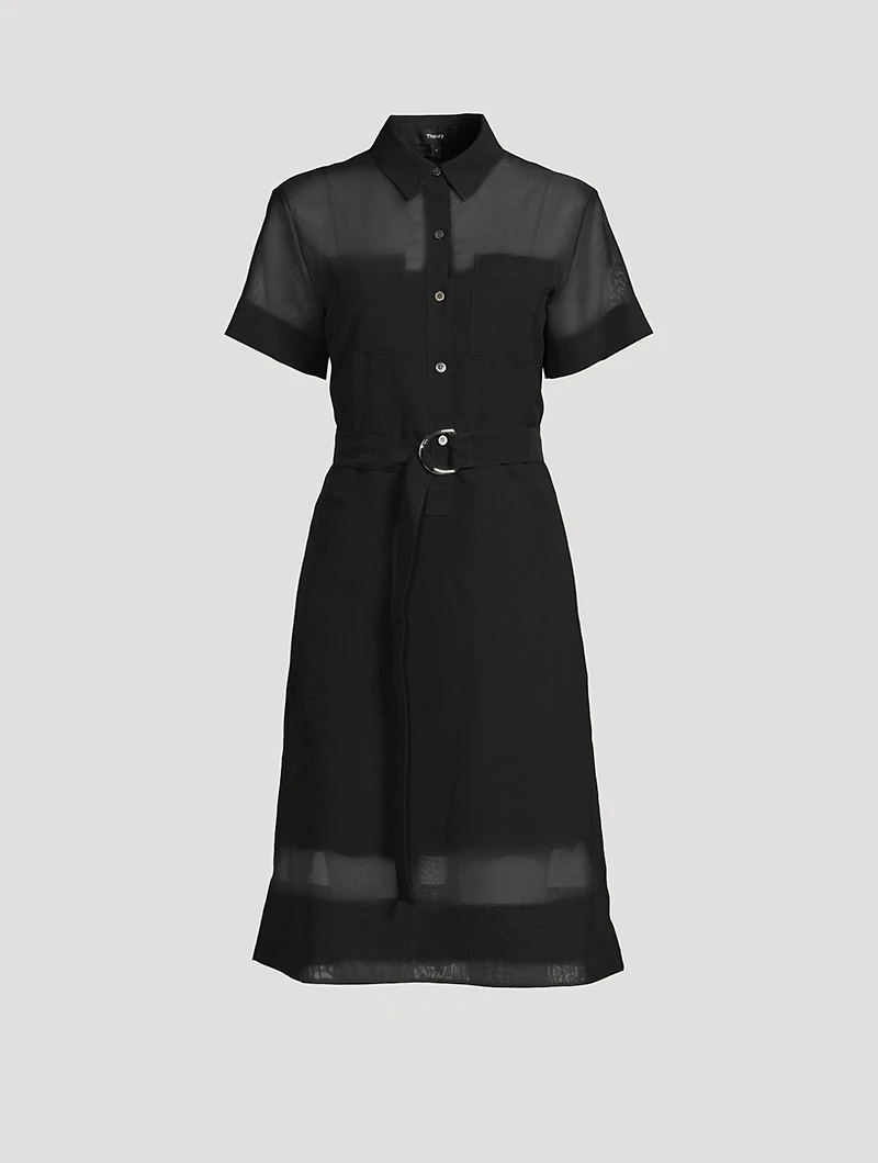 Belted Shirt Dress