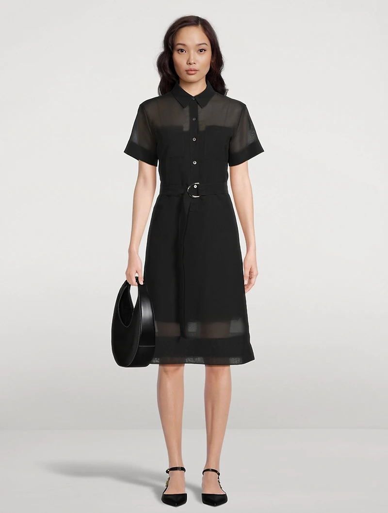 Belted Shirt Dress