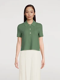 Cropped Polo Shirt