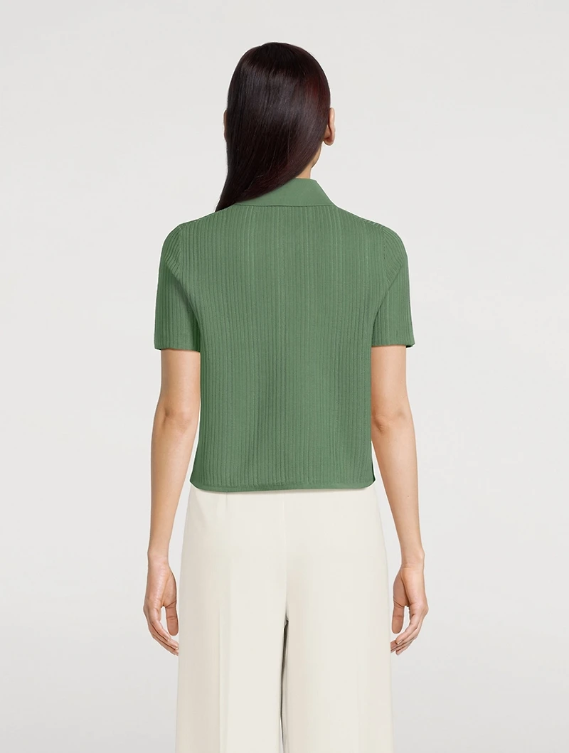 Cropped Polo Shirt