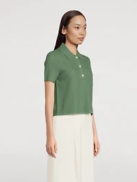 Cropped Polo Shirt
