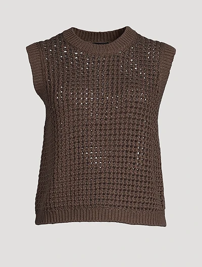Crochet Cotton Sweater Vest