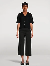Crochet Cotton Camp Shirt