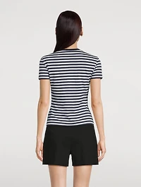 Tiny Organic Cotton T-Shirt Stripe Print
