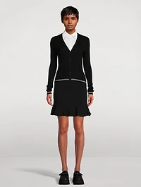 Stretch Wool Cardigan