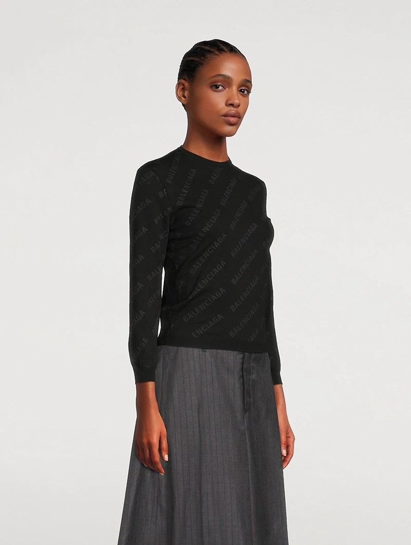 Logo Intarsia Sweater