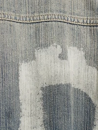 Oversized Denim Jacket In Crypto Print