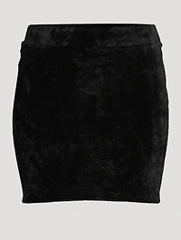 Velvet Mini Skirt