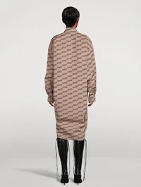 Poplin Shirt Dress BB Monogram Print