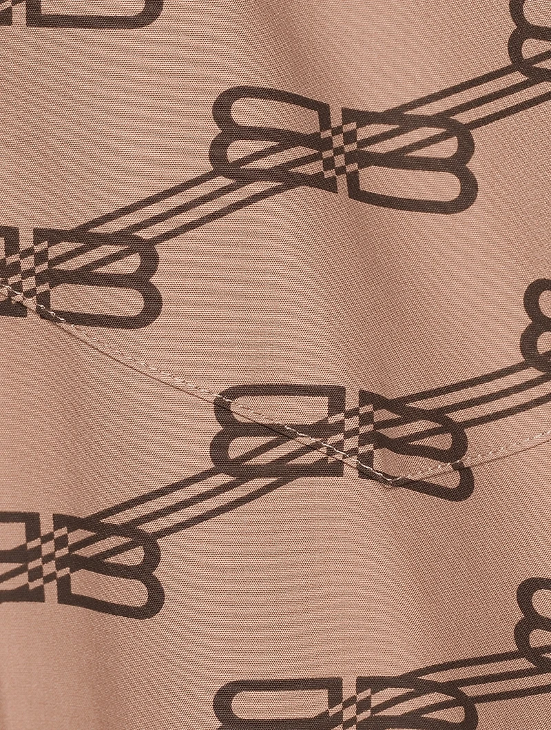 Poplin Shirt Dress BB Monogram Print
