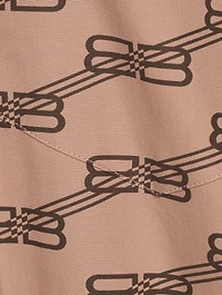 Poplin Shirt Dress BB Monogram Print