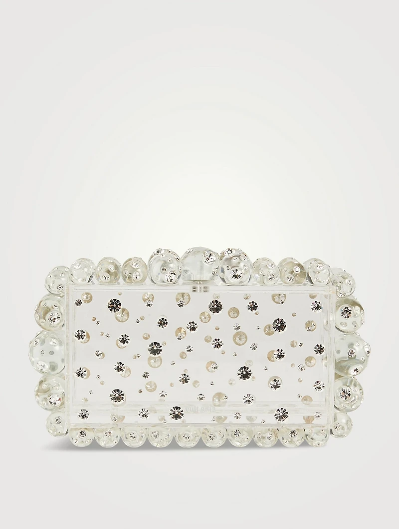 Eos Embellished Transparent Clutch
