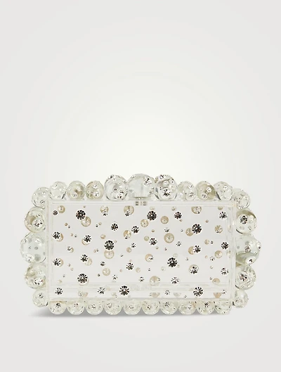 Eos Embellished Transparent Clutch