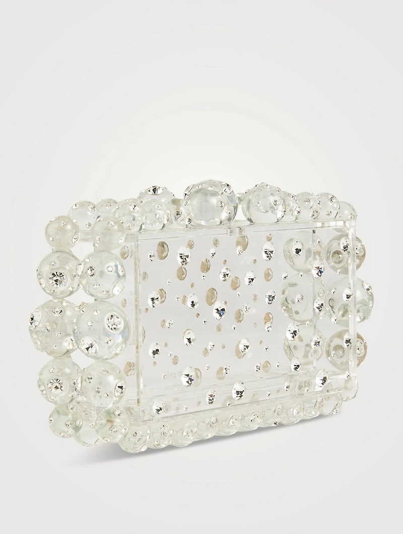 Eos Embellished Transparent Clutch