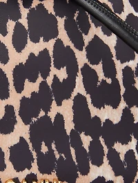 Mini Knot Shoulder Bag In Leopard Print