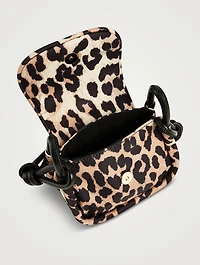 Mini Knot Crossbody Bag In Leopard Print